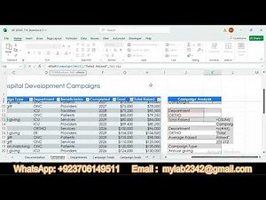 SAM Project A Excel 365 Module 11 | Lepage Medical Center | NP_EX365_11A