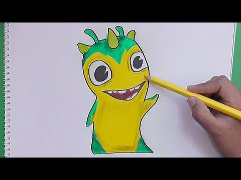 Como dibujar y pintar a Slugterra Geoshard (Bajoterra) - How to draw and paint Slugterra Geoshard