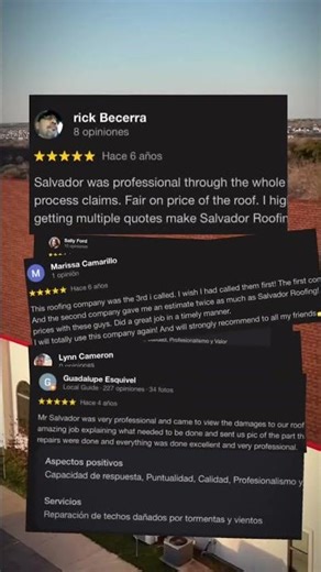 Salvador Roofing Services LLC Reviews