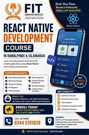 React Native Development Course In Rawalpindi & Isalamabad