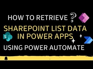 Retrieve SharePoint List Data into Power Apps using Power Automate Flow | Step by Step Guide