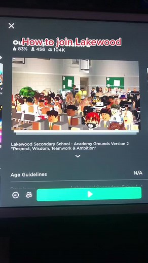 Join Lakewood Secondary School in Roblox