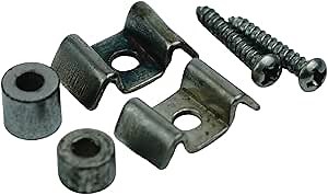 Guyker Rust Color Guitar String Retainer and Tree - Vintage String Guide, 2 Piece - Aged Nickel