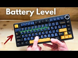How to Check Battery Level on AULA F75 Keyboard