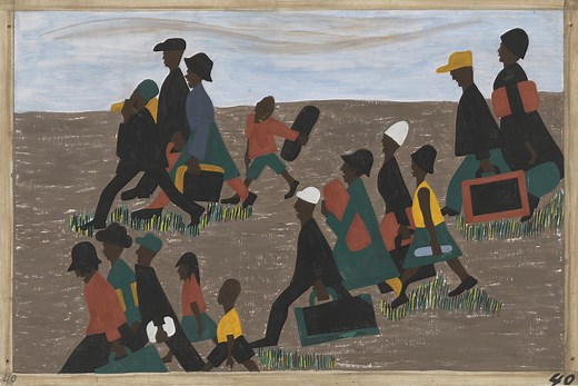 Jacob Lawrence. The migrants arrived in great numbers. 1940-41 | MoMA
