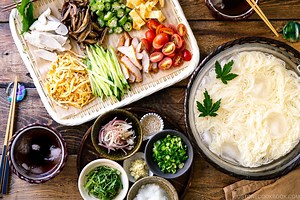 Japanese Cold Somen Noodles そうめん