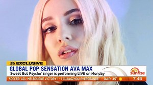 49K views · 156 reactions |  "Oh she's sweet but a psycho"  Breakout pop sensation Ava Max will make her debut Australian TV performance on Sunrise on Monday and you're invited to Brekky Central to watch!  | Sunrise | Facebook