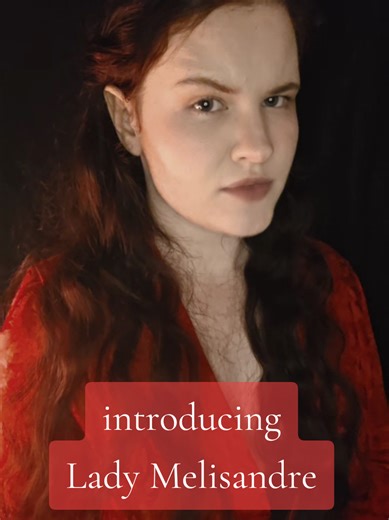 introducing Lady Melisandre of Asshai, the red priestess 🥀🩸 ||| a costest for now as I have yet to make the necklace (the dress was purchased off vinted) / I also wanted to use a red wig but the cut was not what i wanted at all so i ended up going with my real hair #LadyMelisandre #GameOfThrones #GOT #GameOfThronesCosplay #asoiaf