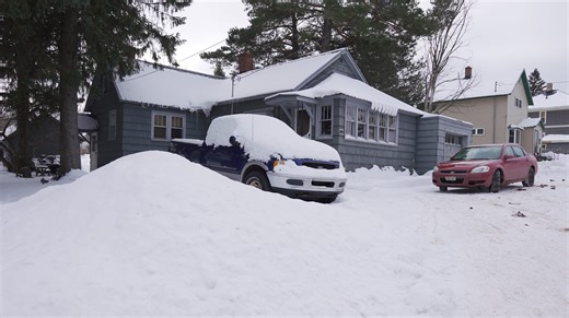 You call that snow? In Hurley, the Snow Capital of Wisconsin, they get 16 feet per year