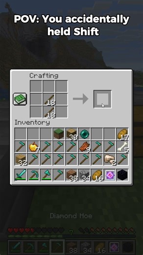 worst felling ever 😭#minecraft