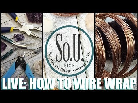 LIVE: How to Wire Wrap: Basic Zig Zag Bezel Frame