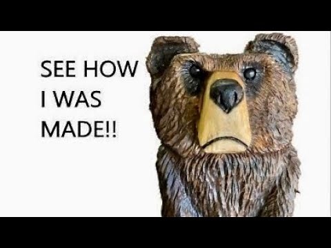 Chainsaw Carving A Bear (Good video for Beginner Carvers.)
