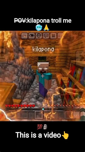 P̶O̶V̶:kilapona troll me🥶#minecraft#memes
