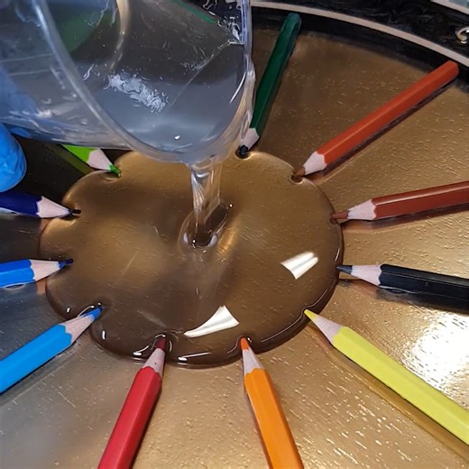 245K views · 3.2K reactions | DIY Crayon Wood and Epoxy Resin Clock | DIY & Crafts USA | Facebook