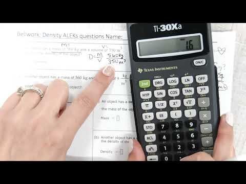 Bellwork: Density ALEKs questions| High School Geometry