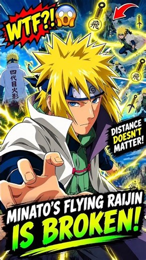 Minato’s Flying Raijin Is Actually Broken 💀 #naruto