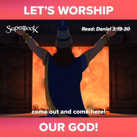 60K views · 6.8K reactions | Shadrach, Meshach, and Abednego refused to bow down to King Nebuchadnezzar's golden statue.  . . . . . SUPERBOOK Bringing Bible Stories and Jesus' love to kids everywhere Series + App + Academy + Outreach | Superbook | Facebook