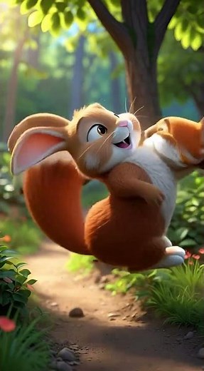 Baby Fox and Bunny Playing in the Forest 🦊🐰 | Cutest Animal Friends Ever | Heartwarming Animation