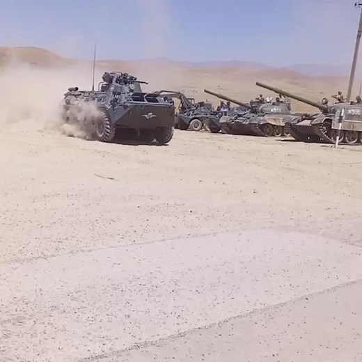 Exploring Armored Personnel Carriers in Desert Terrain