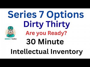 Series 7 Exam Options Dirty Thirty