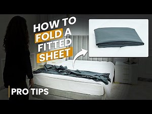 Fold Fitted Sheets Perfectly EVERY TIME! (Easy Method)