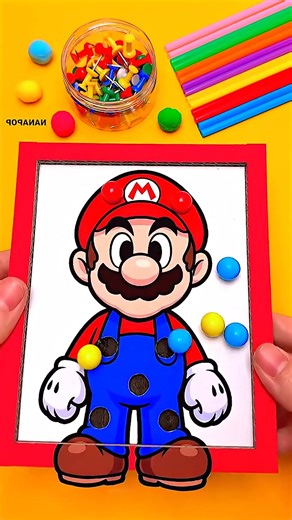 Super Mario Galaxy Pinball Cardboard Craft