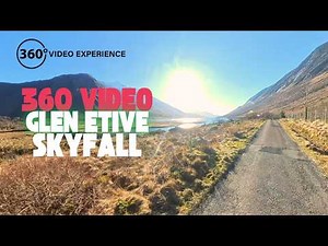 The Most Scenic Scottish Road Trip Ever 360 Video Glen Etive Glencoe: Skyfall Road 4k Drive Scotland