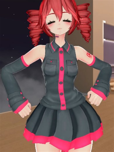 Dos caras de una moneda 😊 #vrchat #vocaloid #hatsunemiku #miku #kasaneteto #teto