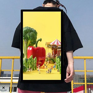 [Hot Item] 15"~32" Backpack LCD Advertising Player Digital Billboard Screen Backpack Walking Billboard