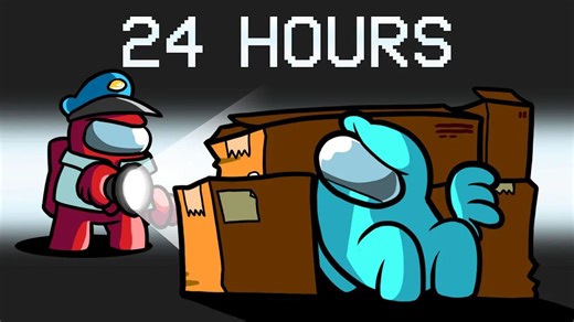 I Spent 24 Hours Overnight In Among Us08272127