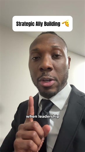 Strategic ally building for personal brand equity in the workplace. #Strategy #Work #Corporate #Tip