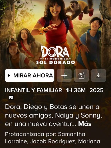 Dora, Diego y Botas viven una nueva aventura en la selva junto a sus amigos para encontrar el Sol Dorado, enfrentando desafíos y descubriendo el valor de la amistad y el trabajo en equipo. #streamingtv2512 #cineencasa #doralaexploradora