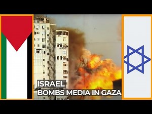 Israeli military demolish Media building in Gaza | AJ #shorts