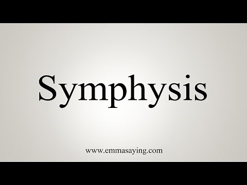 How To Say Symphysis