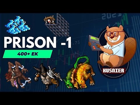 Prison -1 | 4.1 kk/h raw | 400+ Knight | Tibia Hunting Guide