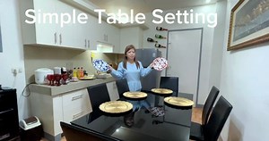 1K views · 208 reactions | Simple Table Setting | Atty Catherine Cataluña Renegado Official Supporters | Facebook