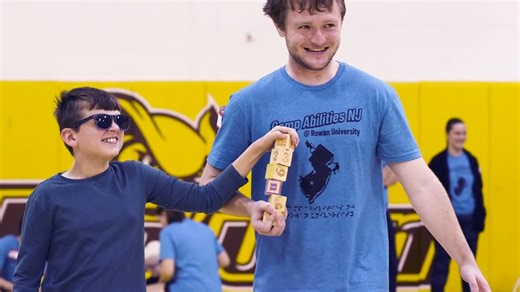 Camp Abilities, an educational sports camp for visually impared children, empowers attendees through sport, physical activity and wellness education. In collaboration with our College of Education, Camp Abilities is making a difference in both New Jersey and beyond. | Rowan University