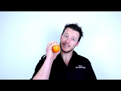 How to add a twist of orange to a cocktail