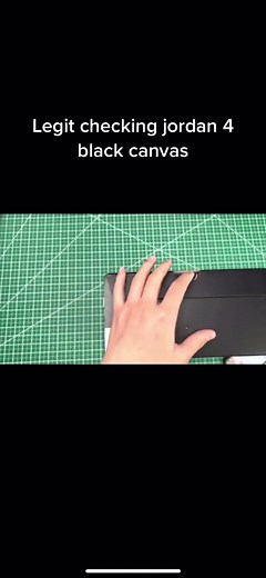 How to Legit Check Jordan 4 Black Canvas Shoes