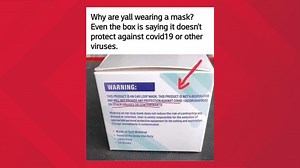 VERIFY: Why a face mask box says it provides no protection to the wearer