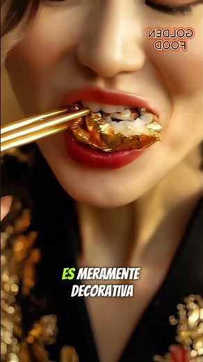 "¿Lujoso pero seguro? El secreto del oro en los alimentos"
