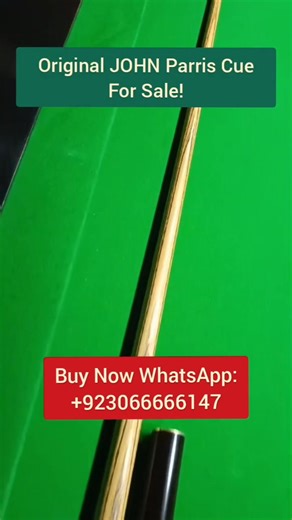 Original JOHN Parris Professional Snooker Cue For Sale, Slightly used extra ordinary stroke and perfect balance. Send WhatsApp: 0306 6666147 #aqsnooker #CueSport #fyp #reels #snooker #short #coaching #franchise #shortsvideos | AQ Snooker