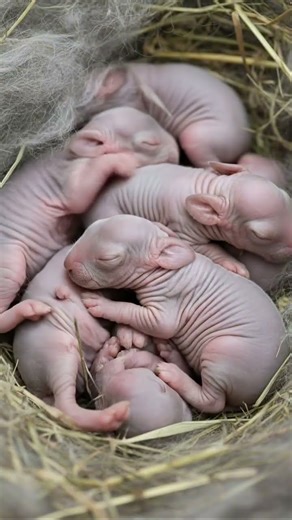 New Babies Rabbits just born One Day❤️❤️❤️ #rabbit #babyanimals #rabbite #cute #rabbitsbaby #baby