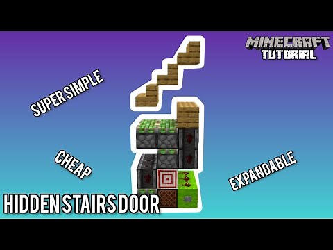 Hidden Staircase Entrance | Minecraft 1.21 Redstone Tutorial