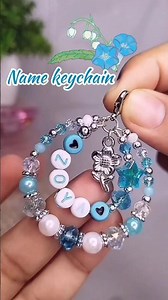 Cutest Beaded Keychain Ever?! 😍 DIY Personalized Charm Keyring