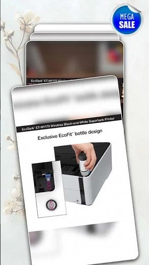 Epson Ecotank Wireless Monochrome Supertank Printer (M1170), White price under 20000
