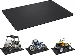 42"x30" Rubber Garage Parking Mat - Indoor and Outdoor - Protect Your Shop Floor - Easy to Clean - Great for ATV, Side by Side, RZR, Motorcycle, Car & Truck