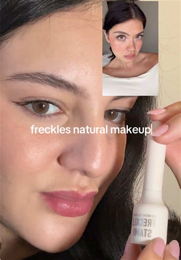 Freckles natural makeup tutorial