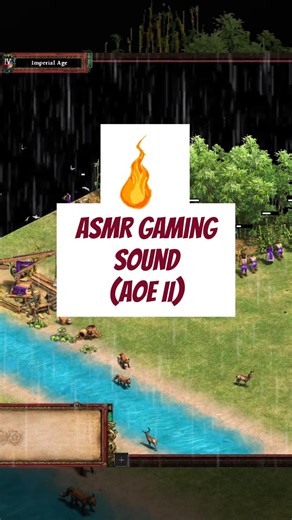 (ASMR) Japanese villagers chopping bamboos in Age of Empires II #asmr #aoe2