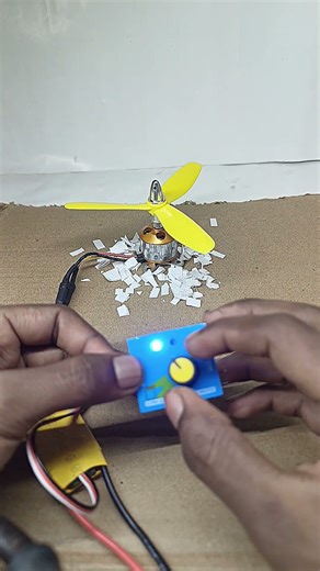 Brushless Motor Fan Speed Test ⚙️ | ESC Control System Experiment #shorts